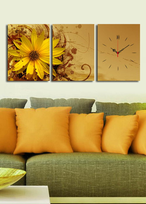 Wallity Reloj de Pared de Lienzo Decorativo 3P3040CS-7 (3 Piezas) Wallity Reloj de Pared de Lienzo Decorativo 3P3040CS-7 (3 Piezas)